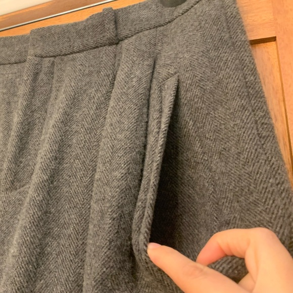 Banana republic Italian herringbone high rise wide leg wool pants size 14 - Picture 5 of 13